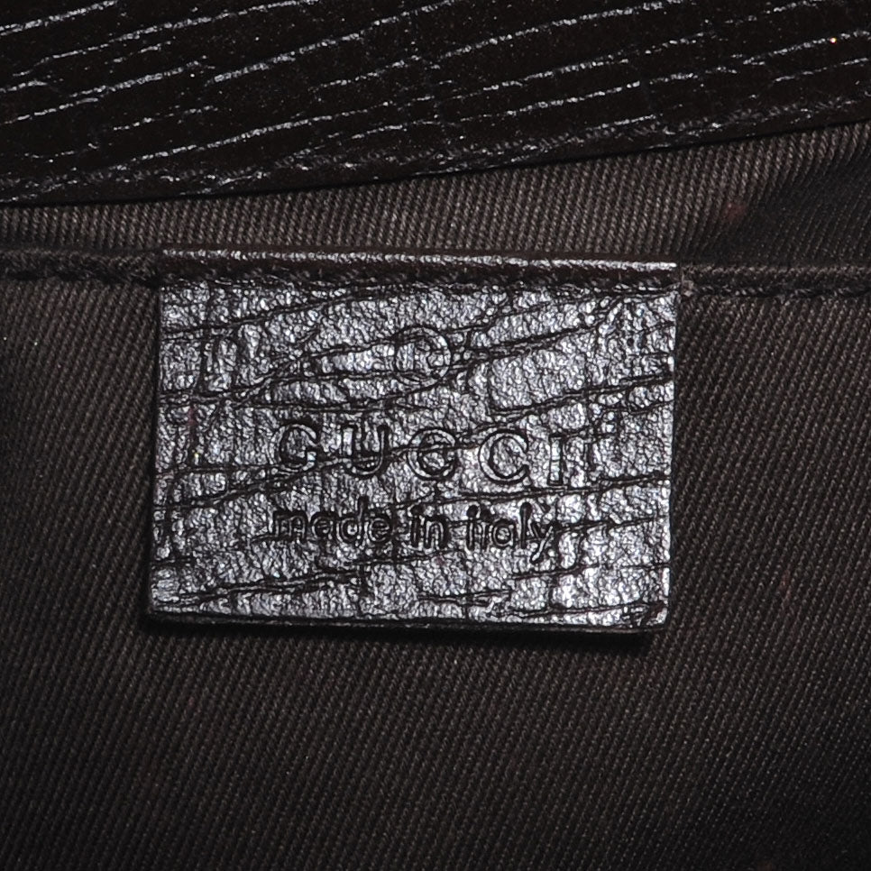 Monogram GG Small Horsebit Clutch Ebony
