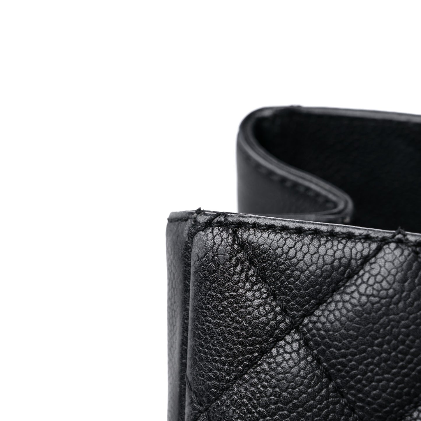 Caviar Quilted Grand Shopping Tote GST Black