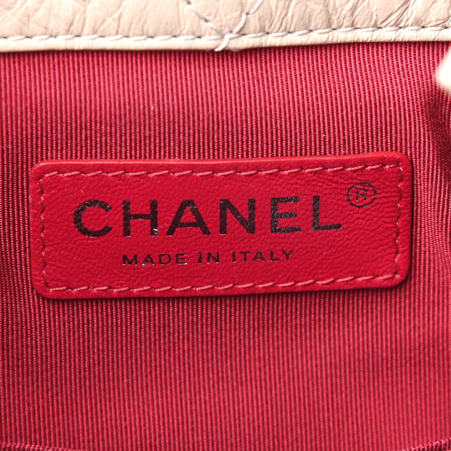 Chanel Aged Calfskin Quilted Small Gabrielle Backpack Beige Black 6 of 10
