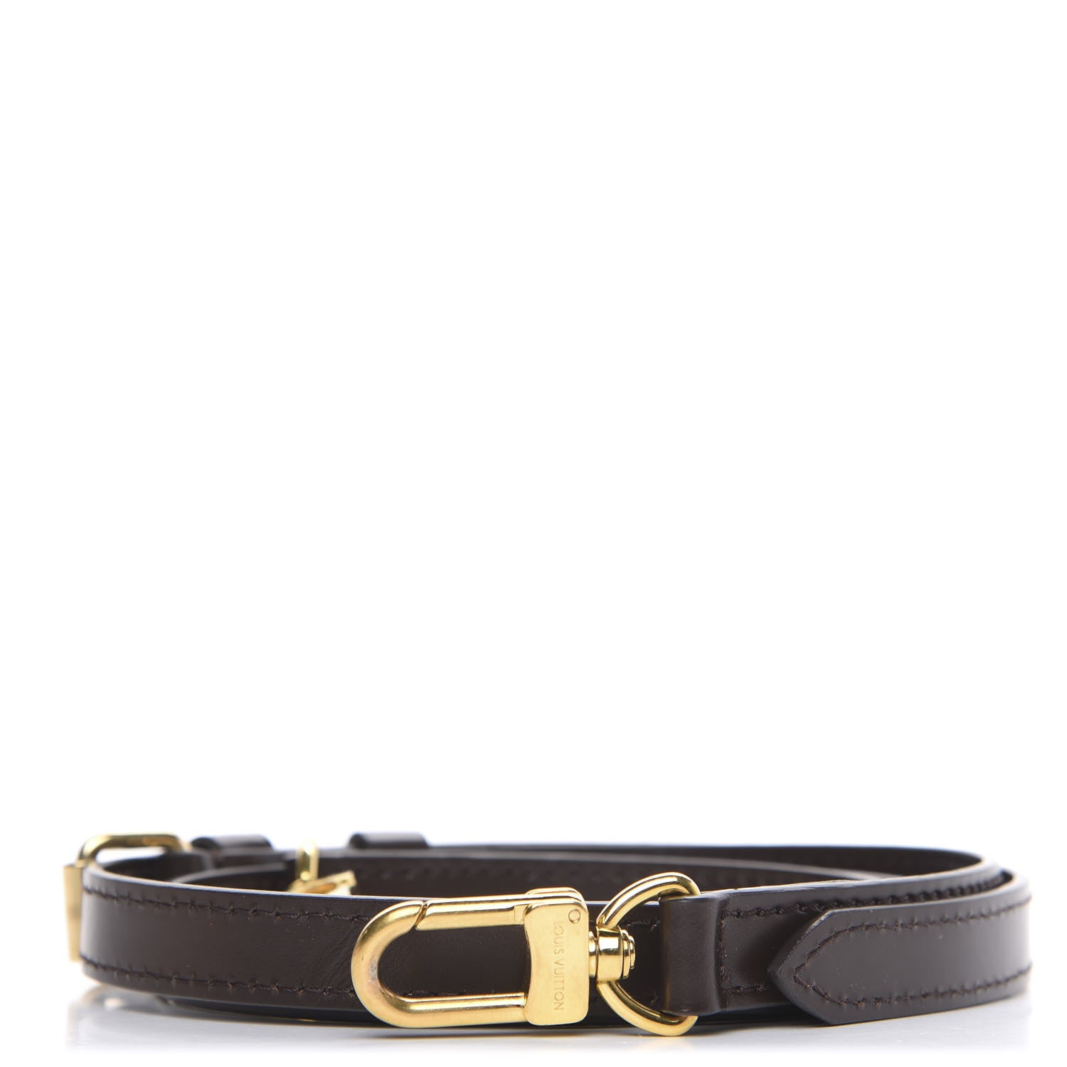 Louis Vuitton Calfskin 16mm Adjustable Shoulder Strap Brown 1 of 4