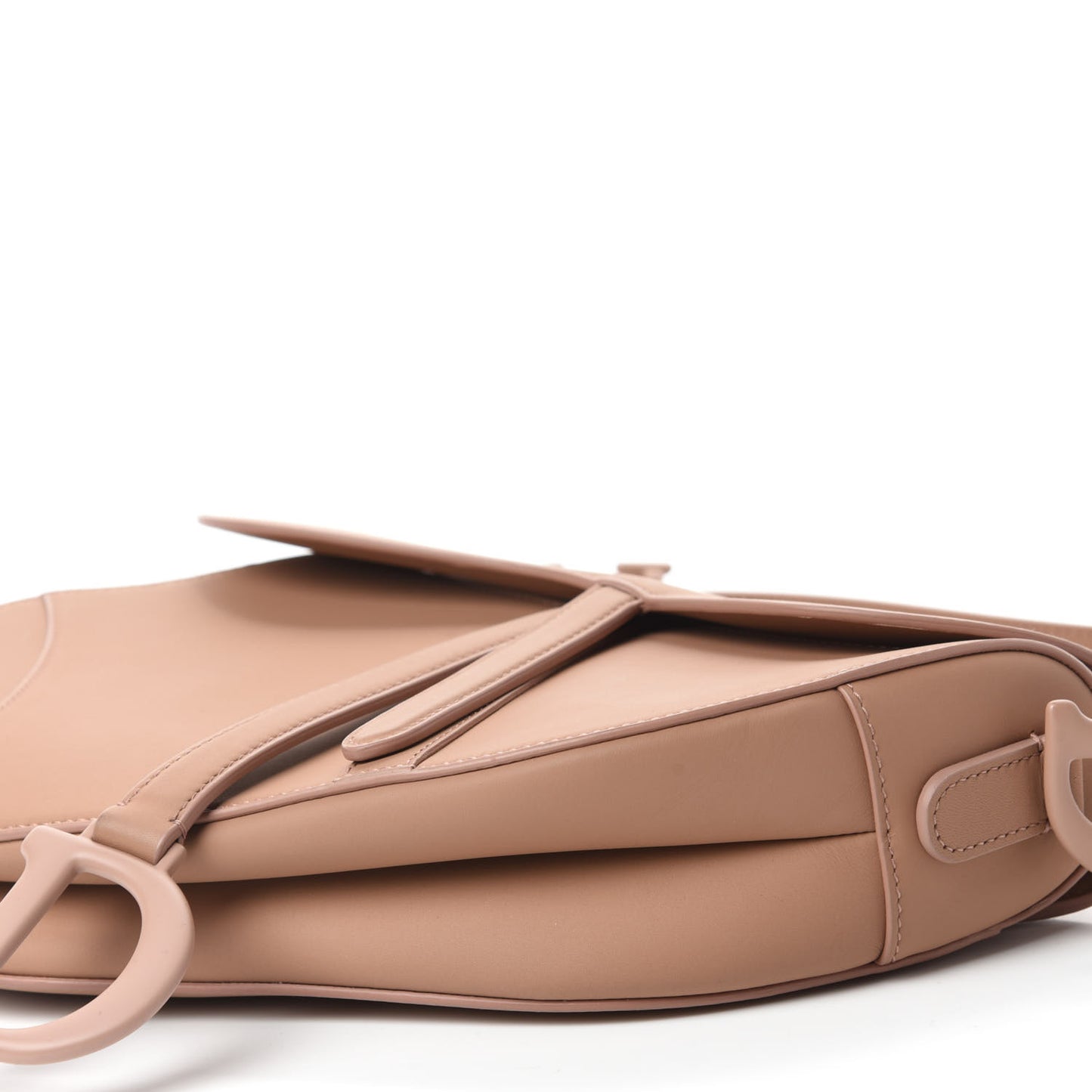 Ultra Matte Calfskin Saddle Bag Blush