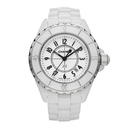 Chanel Stainless Steel Ceramic 33mm J12 Quartz Watch White 1 of 4