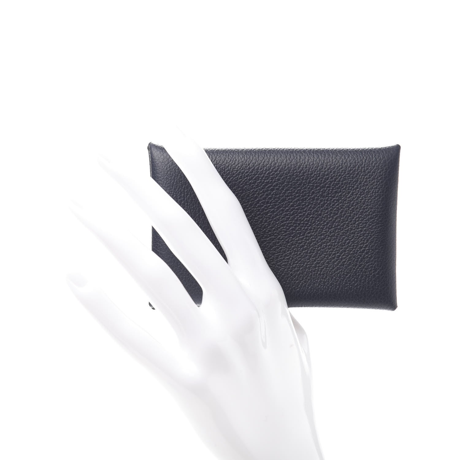 Hermes Evercolor Calvi Card Case Bleu Nuit 2 of 10