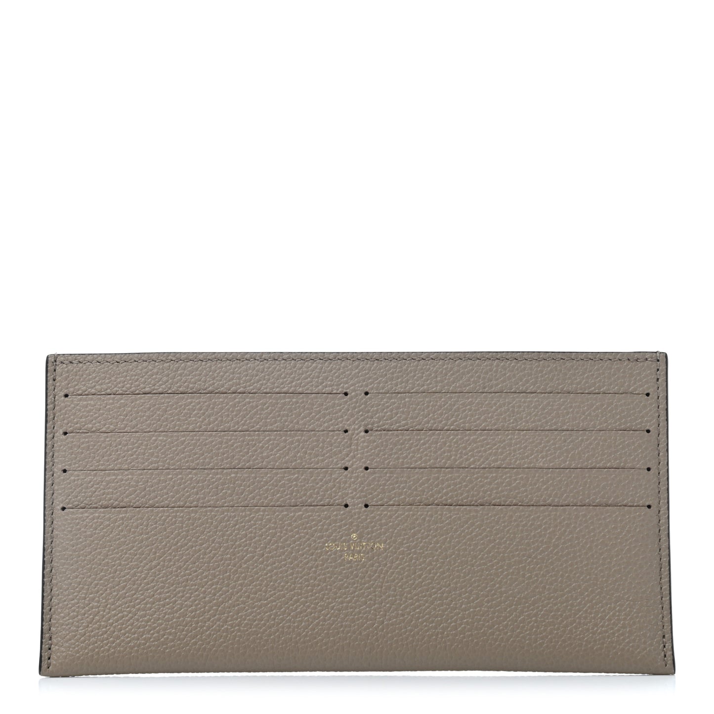 Calfskin Felicie Chain Wallet Card Holder Insert Tourterelle