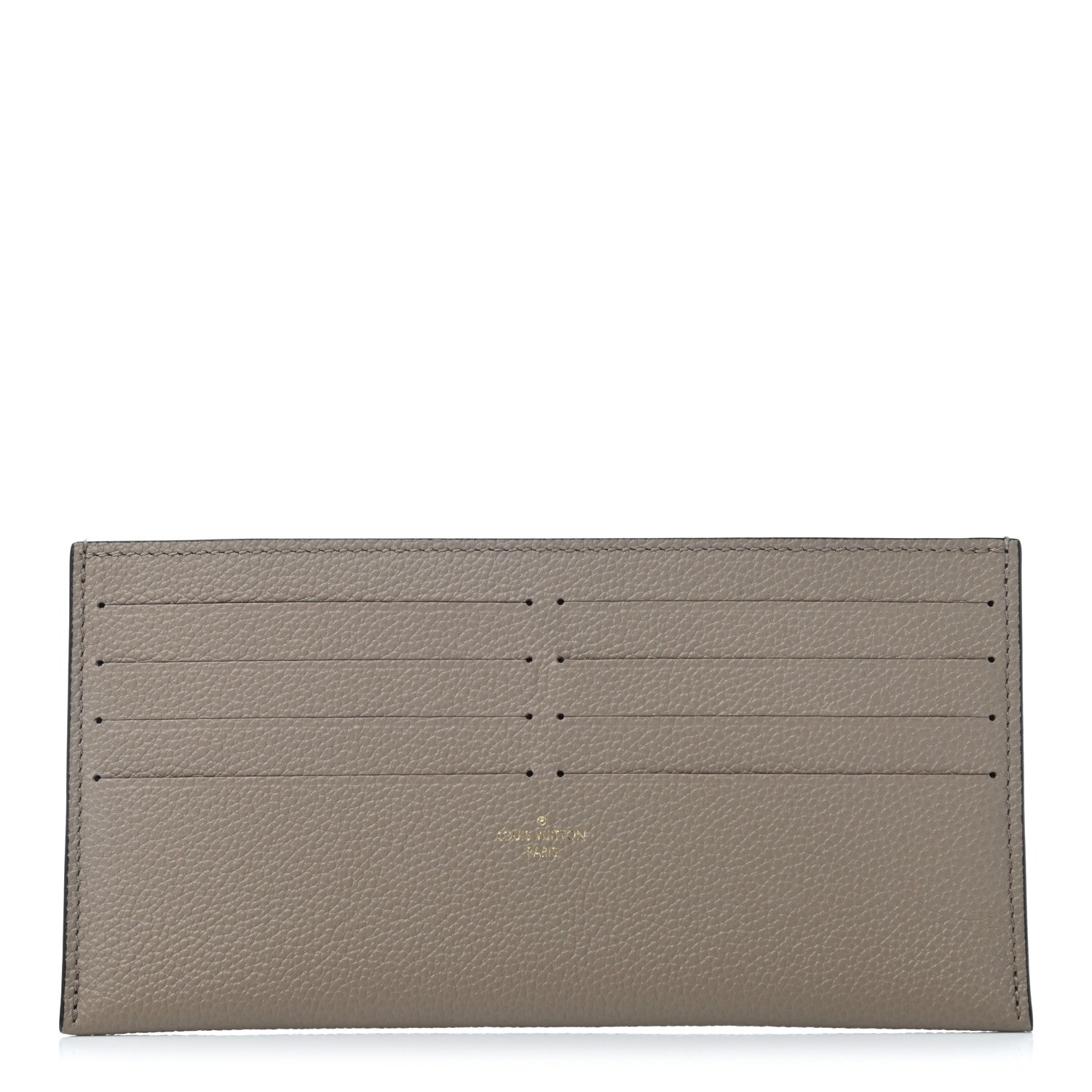 Louis Vuitton Calfskin Felicie Chain Wallet Card Holder Insert Tourterelle 1 of 6