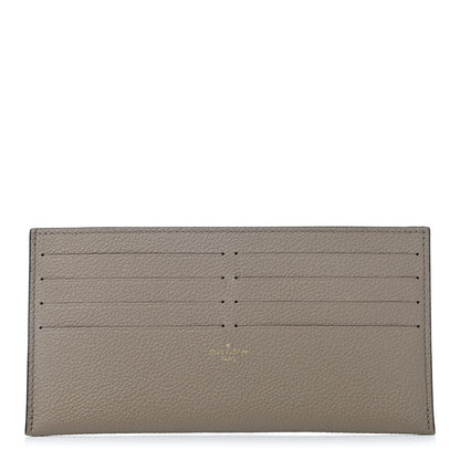 Louis Vuitton Calfskin Felicie Chain Wallet Card Holder Insert Tourterelle 1 of 6