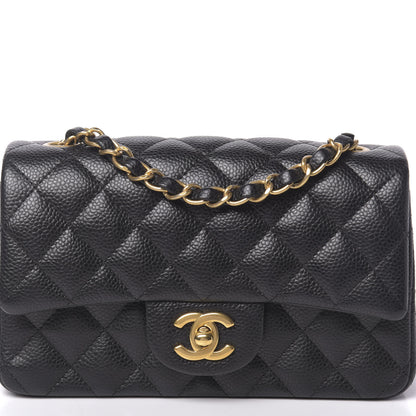 Chanel Caviar Quilted Mini Rectangular Flap Black 10 of 11