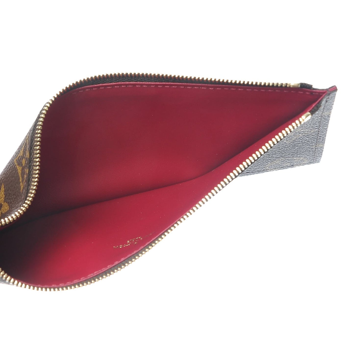 Monogram Pochette Felicie Chain Wallet Fuchsia