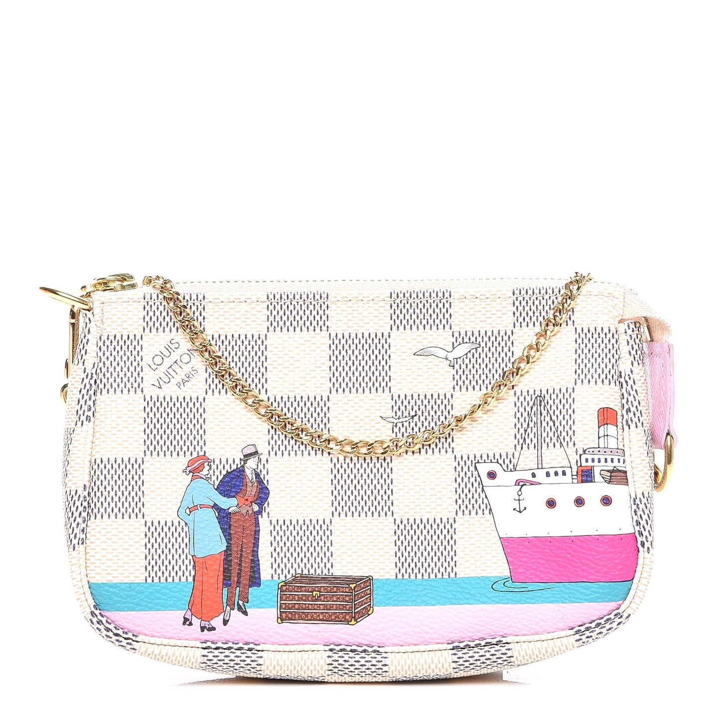 Damier Azur 2016 Christmas Animation Mini Pochette Accessories
