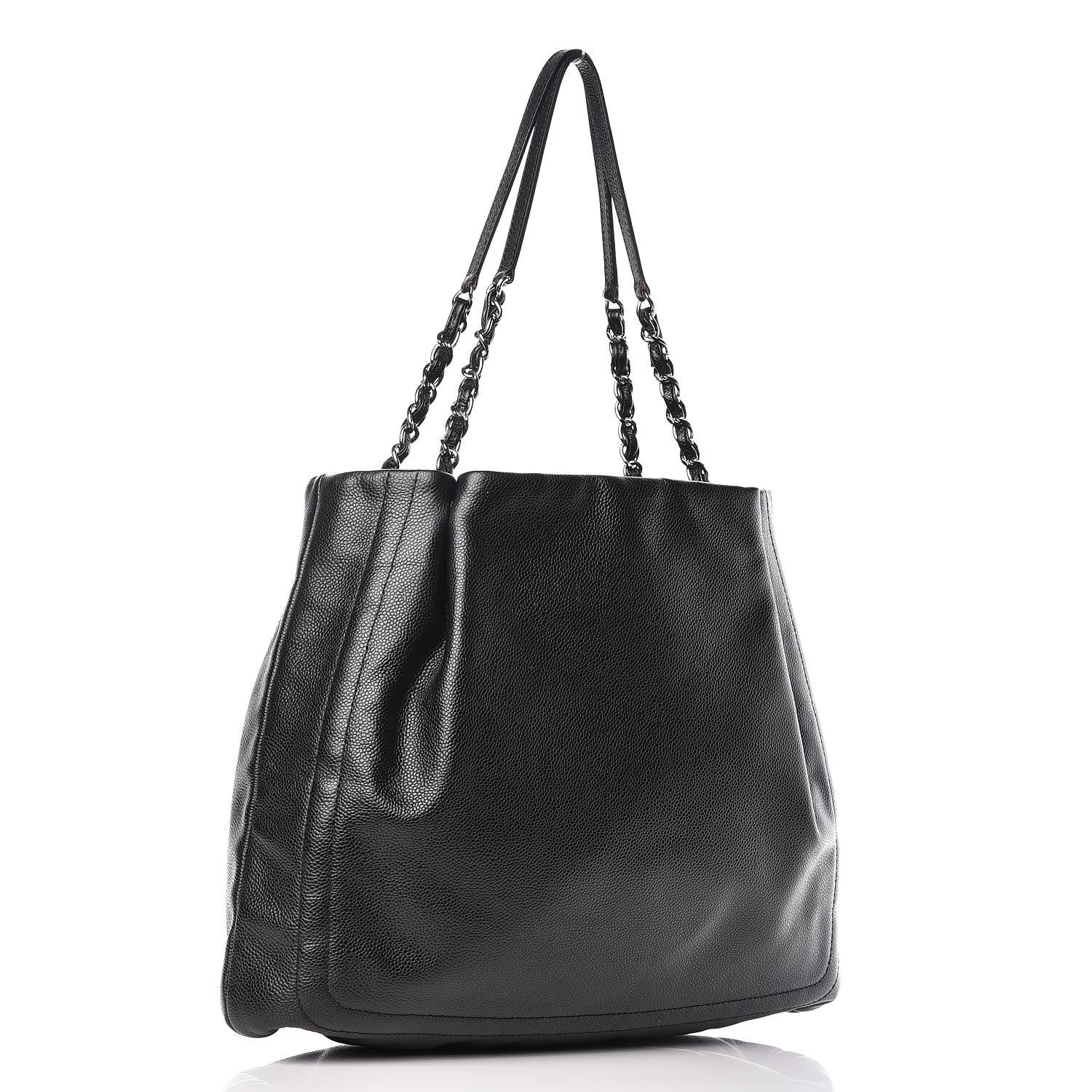 Chanel Caviar CC Timeless Shoulder Bag Black 3 of 9