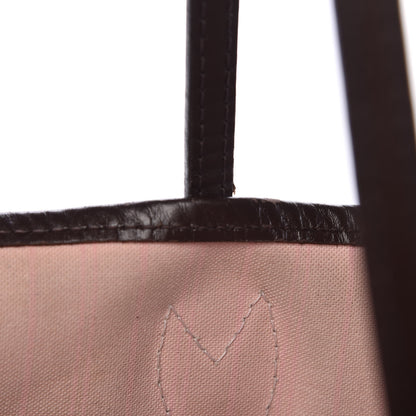 Louis Vuitton Damier Ebene Neo Neverfull MM Rose Ballerine 19 of 38