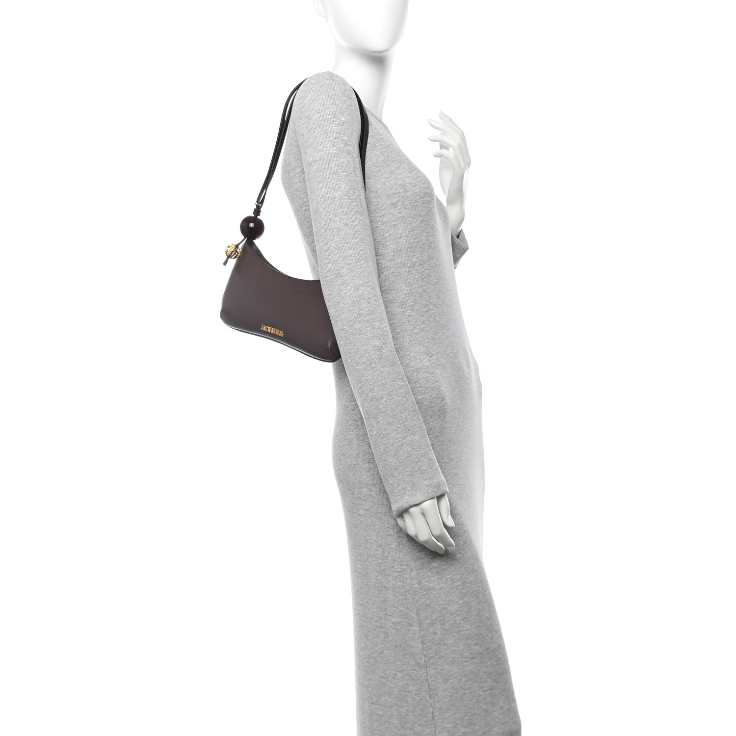 Jacquemus Smooth Calfskin Le Bisou Medium Brown 2 of 10