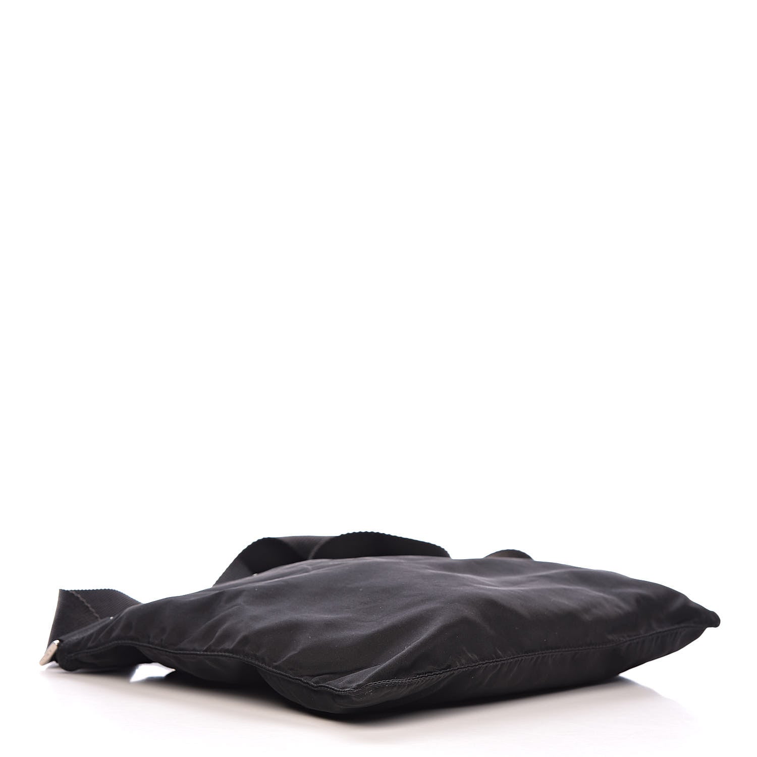 Prada Nylon Flat Messenger Bag Black 4 of 11