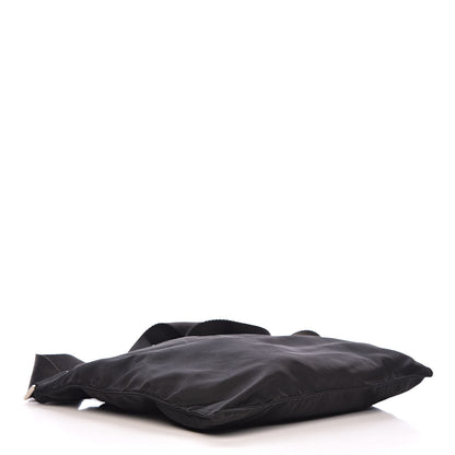 Prada Nylon Flat Messenger Bag Black 4 of 11