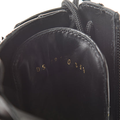 Valentino Garavani Calfskin Rockstud 20mm Combat Boots 35.5 Black 7 of 8