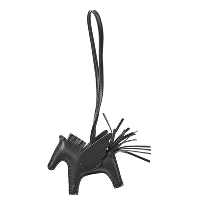 Hermes Milo Lambskin Grigri Rodeo Pegase Horse Bag Charm PM Ardoise 1 of 5