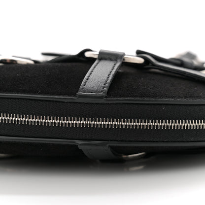 Alaia Suede Goatskin Harness Le Coeur Bag Black 9 of 10