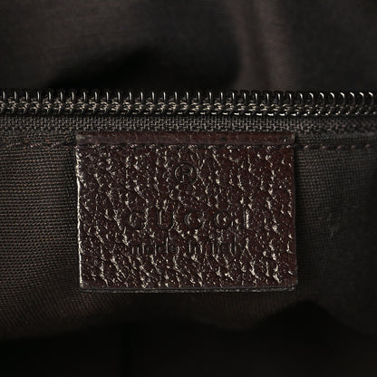 Gucci Monogram Web Small Flat Messenger Crossbody Dark Brown 6 of 9