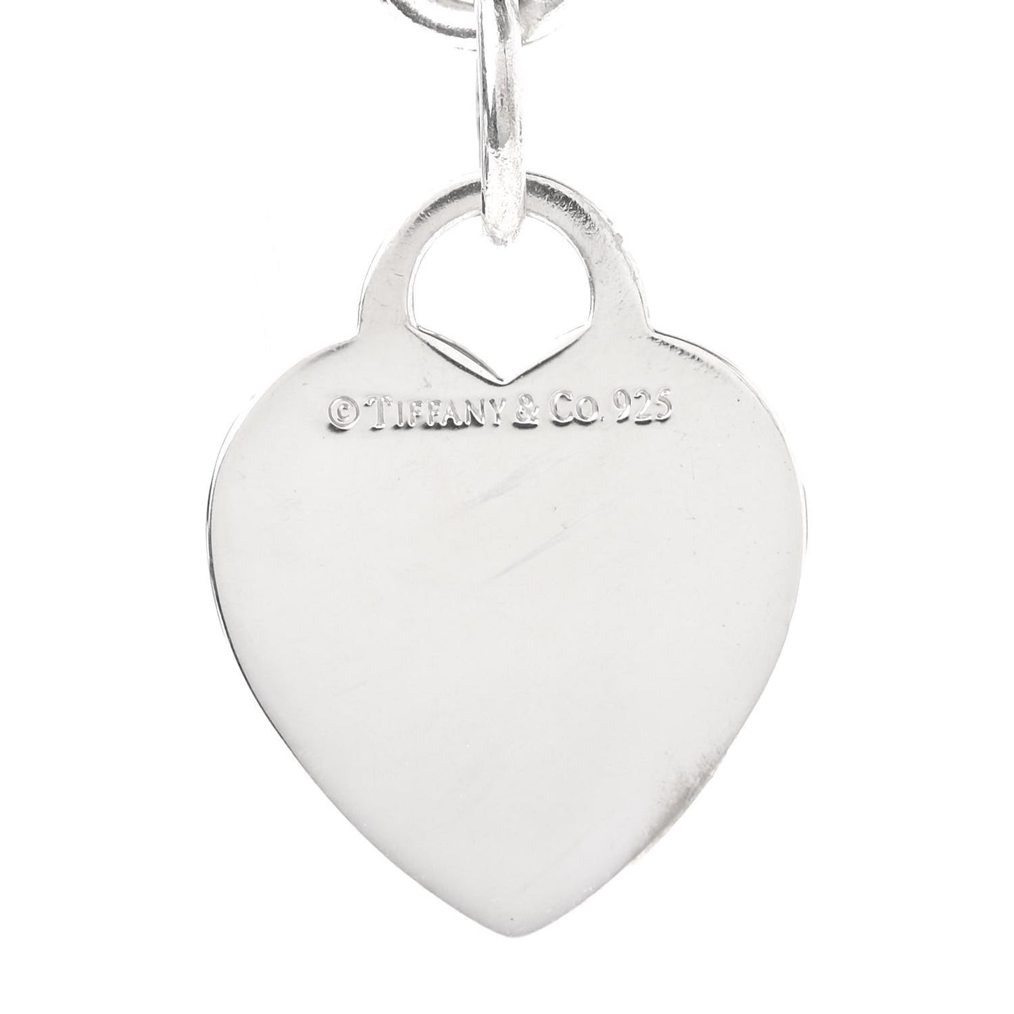 Sterling Silver Heart Tag Toggle Bracelet