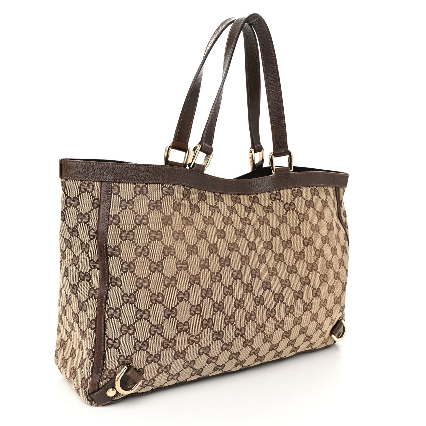 Monogram Large Abbey Tote Dark Brown