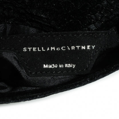 Stella McCartney Python Embossed Velvet Falabella Crossbody Black 6 of 8