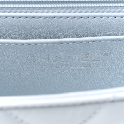 Chanel Aged Calfskin Chevron Quilted 2.55 Reissue Mini Flap Light Blue 6 of 12