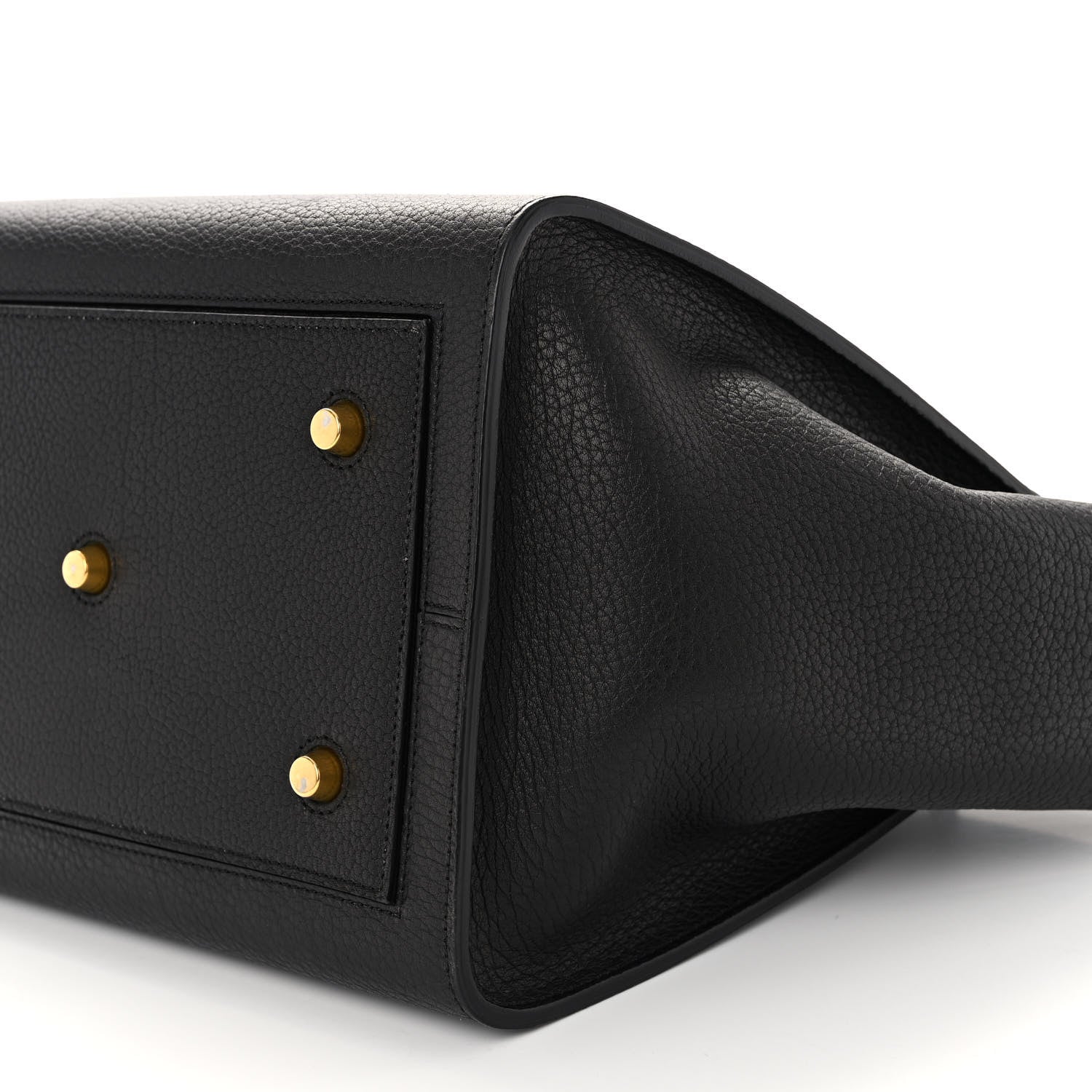 Celine Crisped Calfskin Medium Tie Knot Tote Black 9 of 11