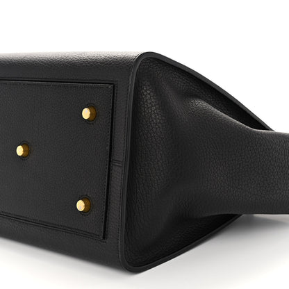 Celine Crisped Calfskin Medium Tie Knot Tote Black 9 of 11