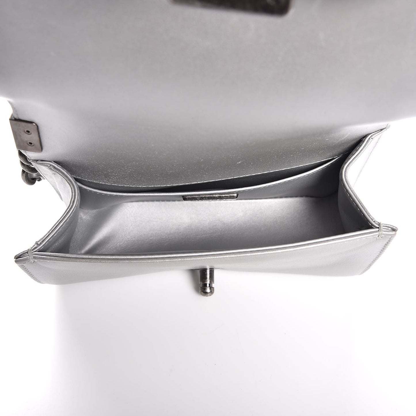 Galuchat Stingray Small Boy Flap Silver