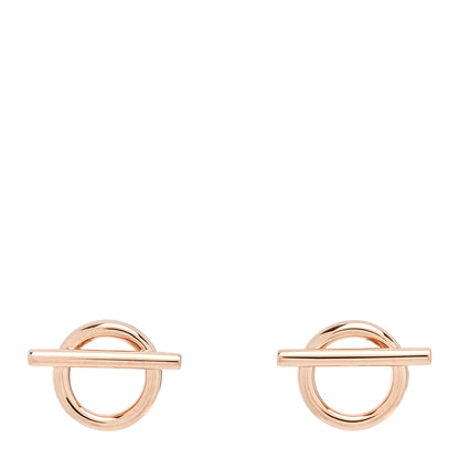 Hermes 18K Rose Gold PM Echappee Earrings 1 of 5