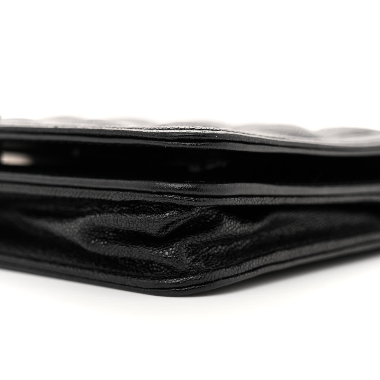 Chanel Caviar Quilted Boy Wallet On Chain WOC Black 9 of 12