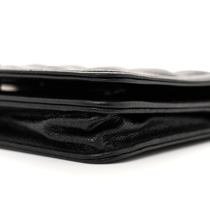 Chanel Caviar Quilted Boy Wallet On Chain WOC Black 9 of 12