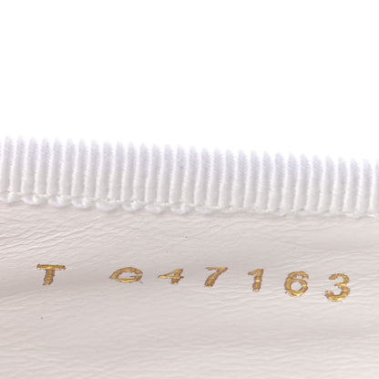 Chanel Lambskin Quilted CC Cambon Ballet Flats 40 White Black 9 of 10