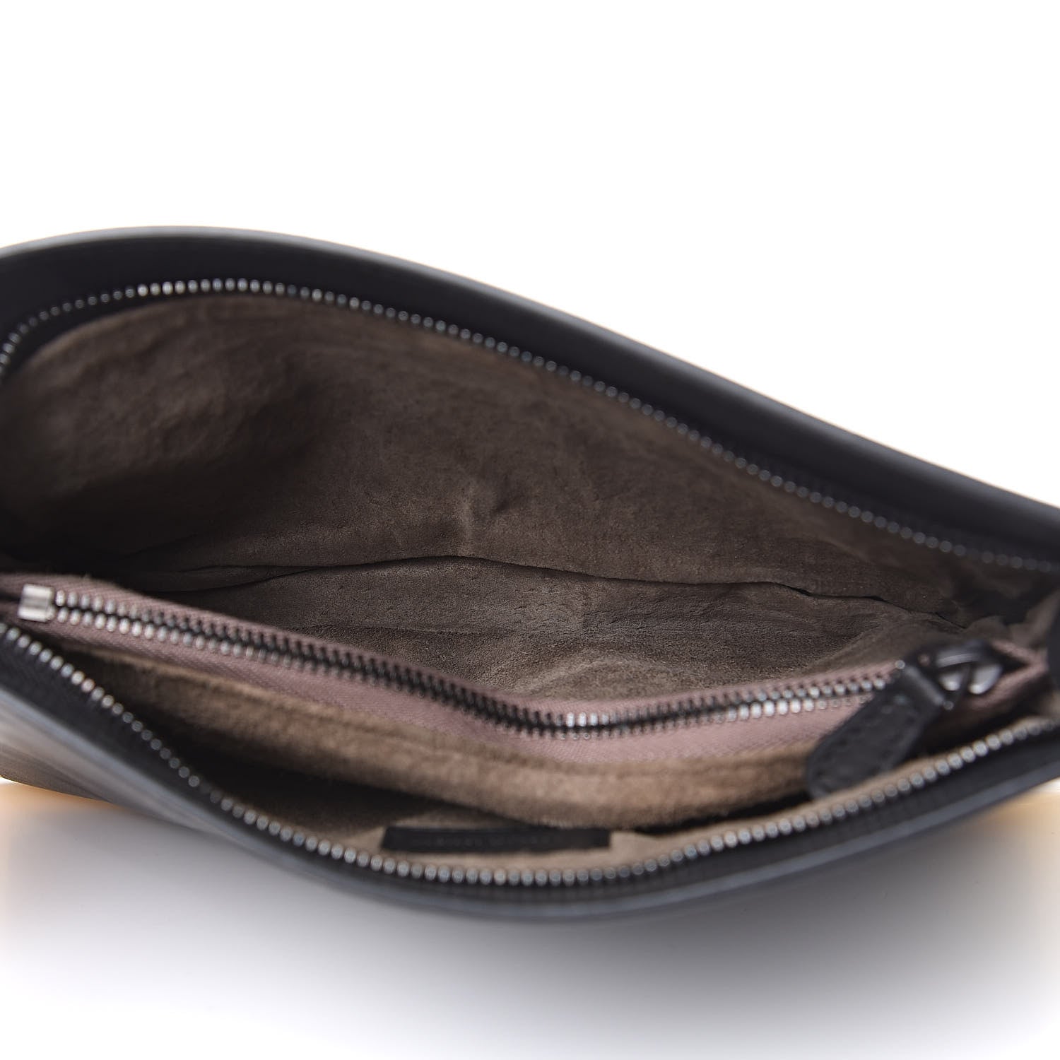 Bottega Veneta Gilded Waxed Leather Pouch Gold Black 5 of 11