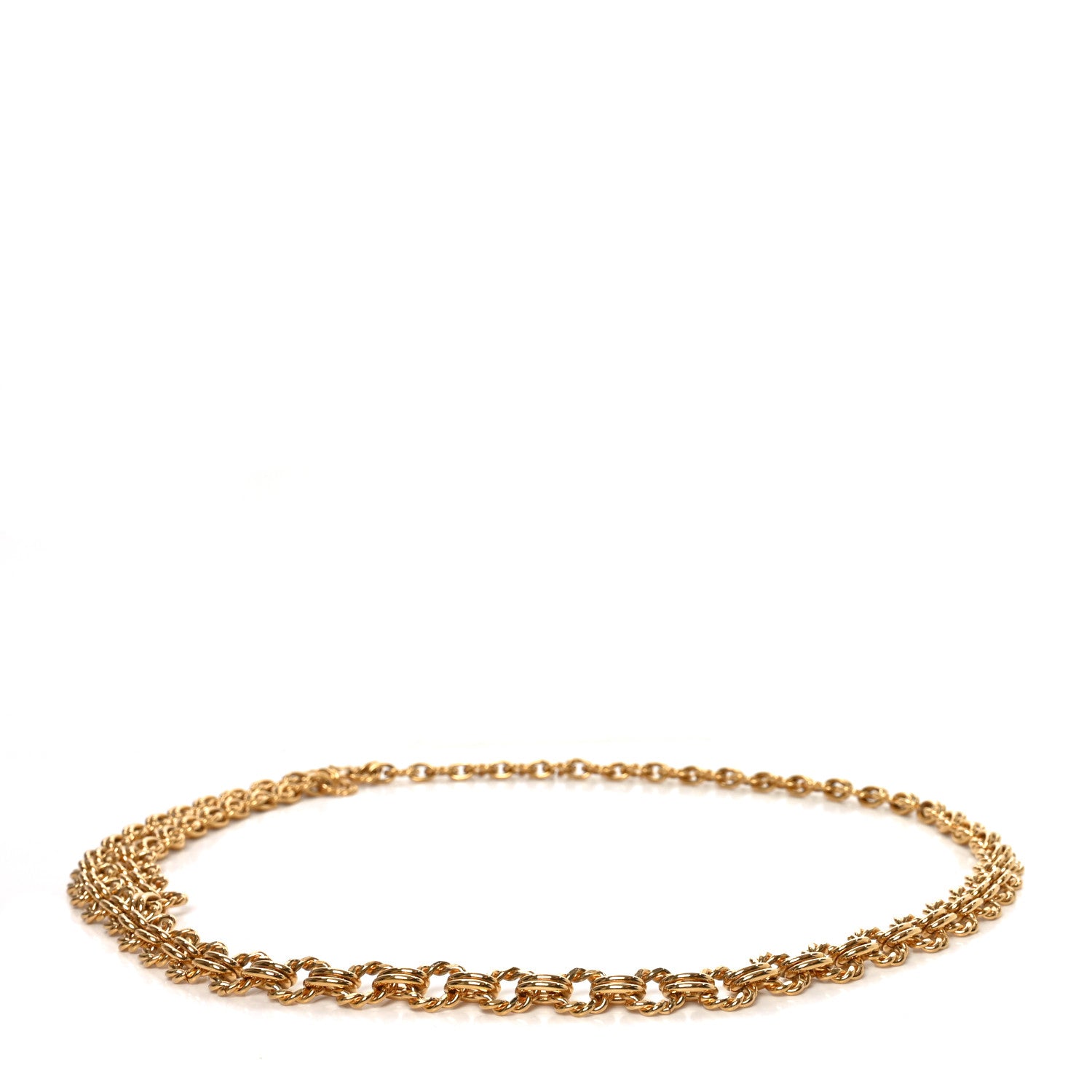 Chanel Metal Chain CC Medallion Belt Gold 2 of 3