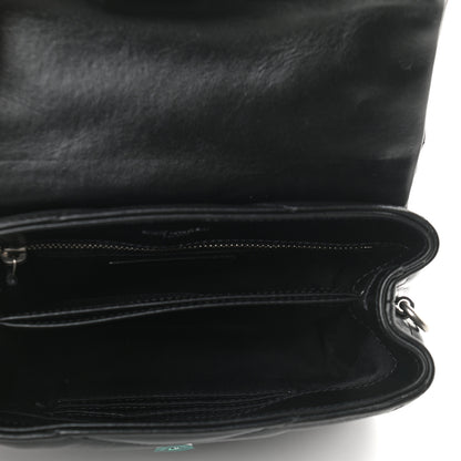 Saint Laurent Calfskin Y Quilted Monogram Toy Loulou Crossbody Bag Black 5 of 9