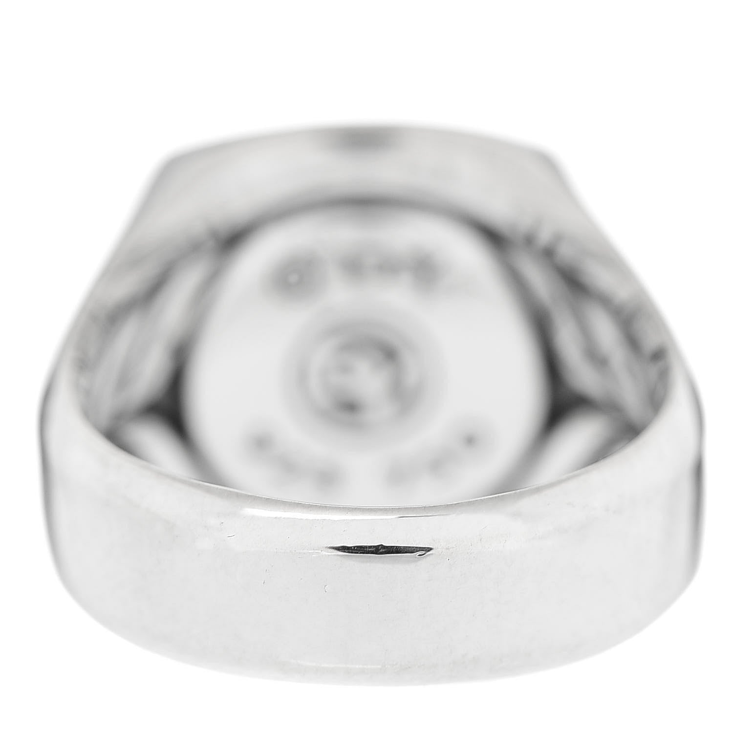 David Yurman Sterling Silver 18K Yellow Gold Petrvs Horse Signet Ring 52 6 4 of 5