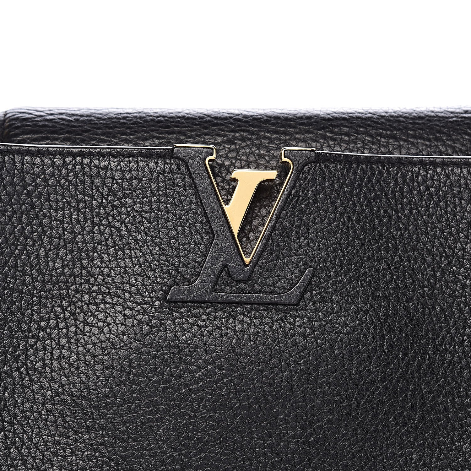 Louis Vuitton Taurillon Capucines MM Black 9 of 9