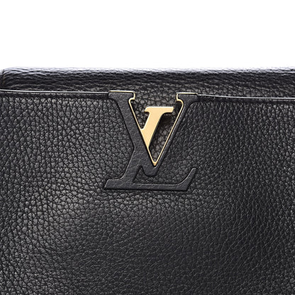 Louis Vuitton Taurillon Capucines MM Black 9 of 9