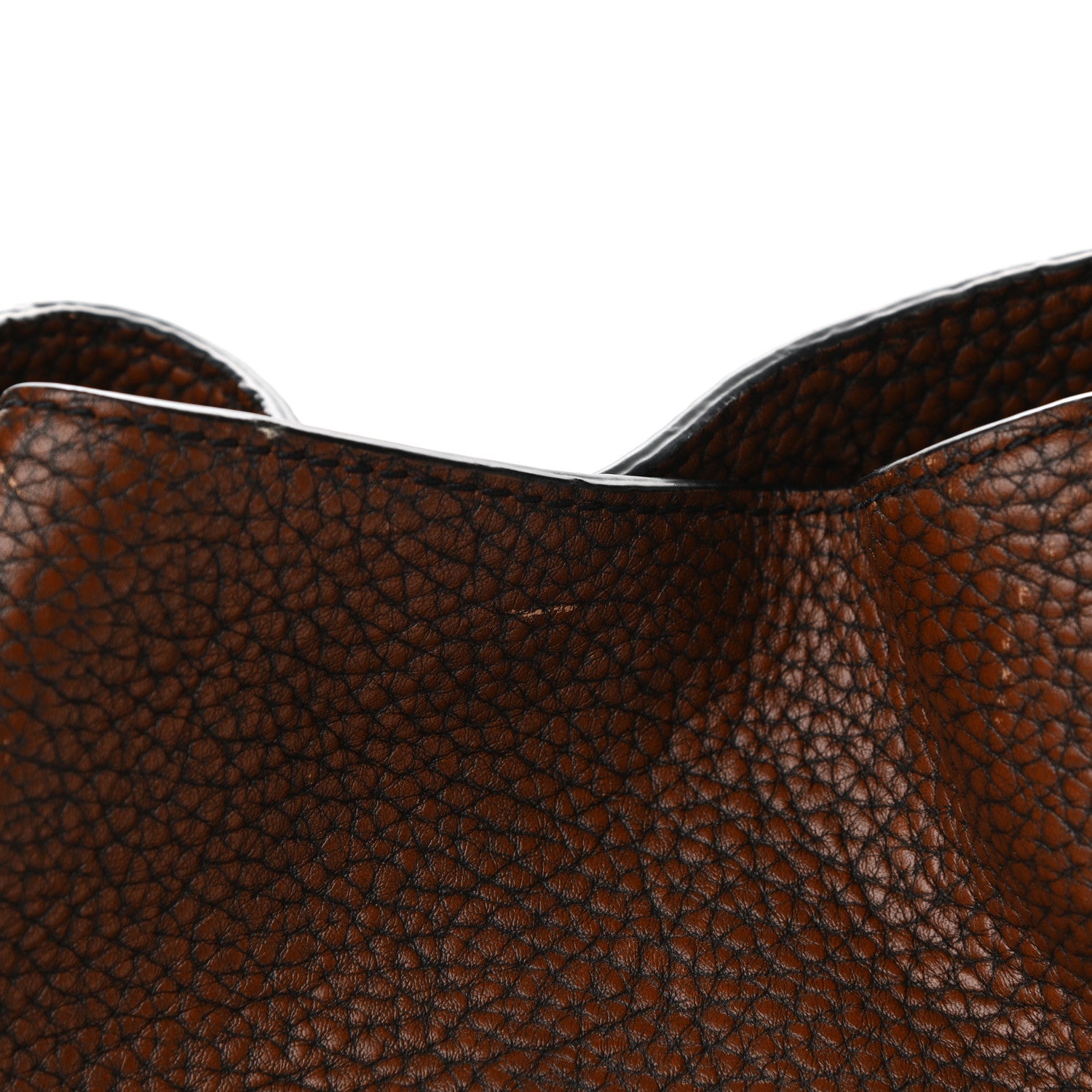 Burberry Grainy Calfskin House Check Medium Maidstone Dark Brown 8 of 14