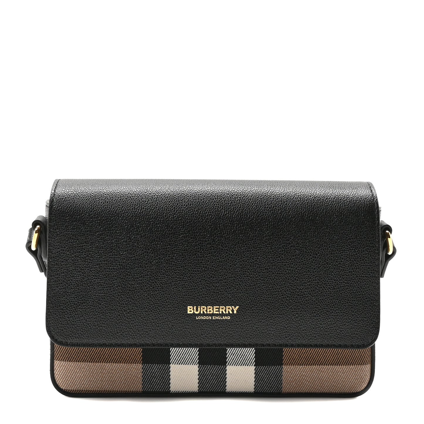Grained Calfskin House Check Tartan Mix New Hampshire Black