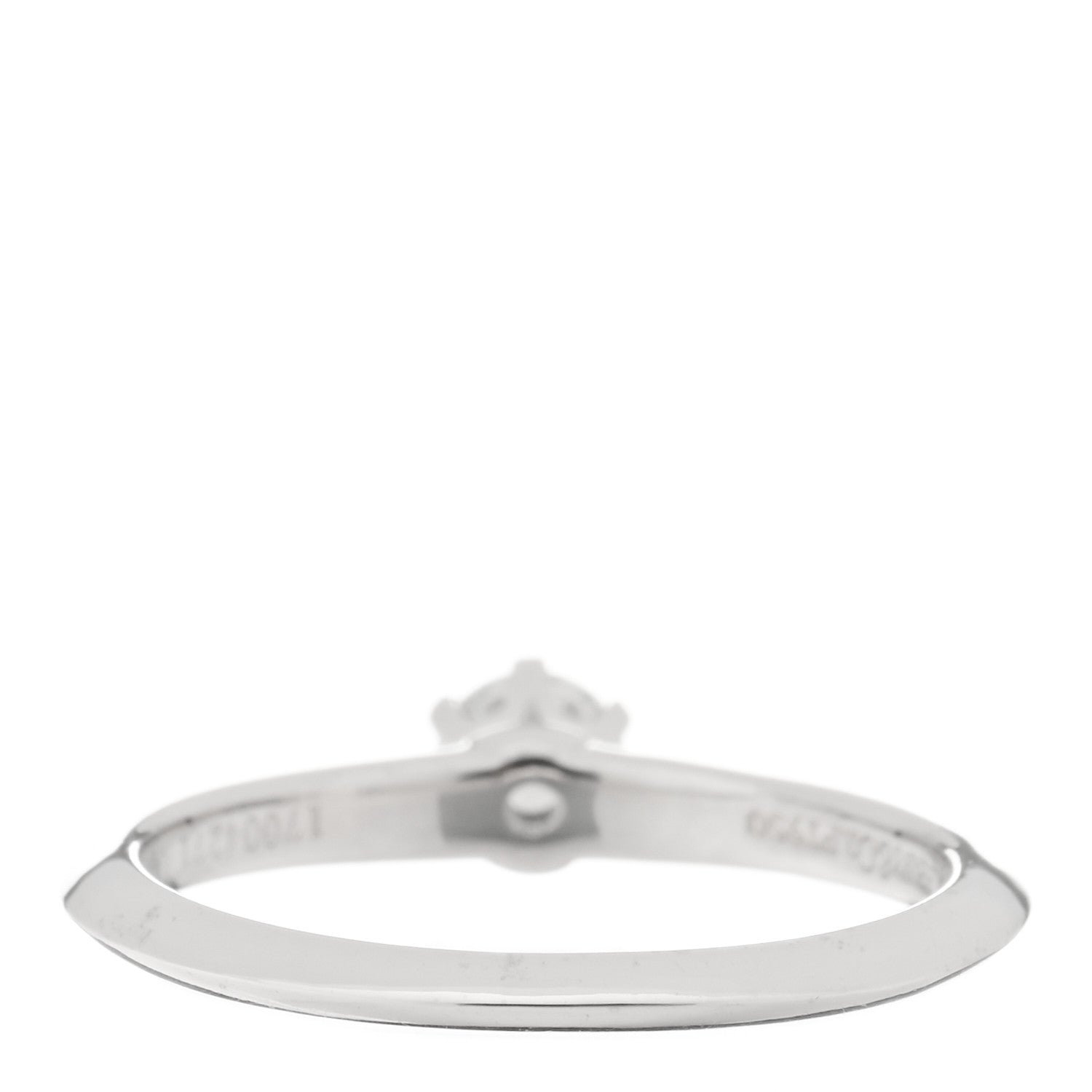 Tiffany Platinum Diamond .26ct Solitaire Engagement Ring 50 5.5 3 of 5