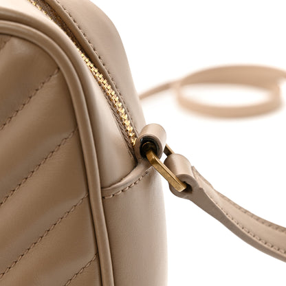 Saint Laurent Calfskin Matelasse Monogram Lou Camera Bag Dark Beige 13 of 13
