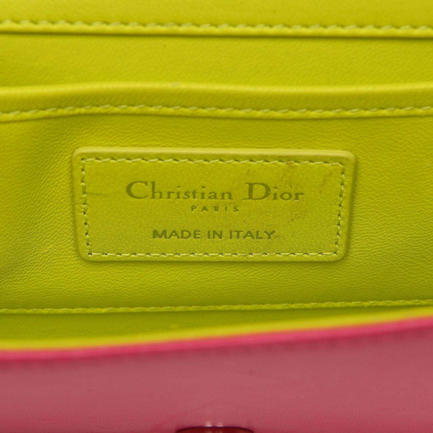 Lambskin Cannage Tri-Color Lady Dior Convertible Clutch Blue