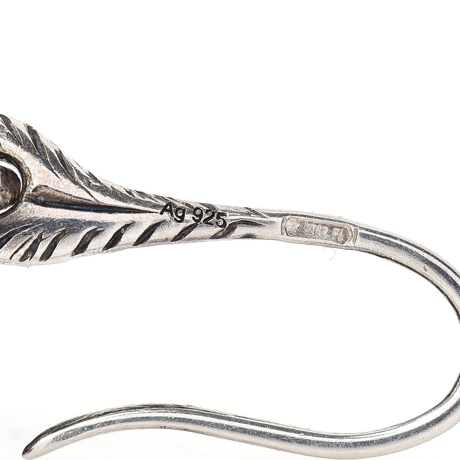 Gucci Sterling Silver Interlocking GG Drop Earrings 4 of 4