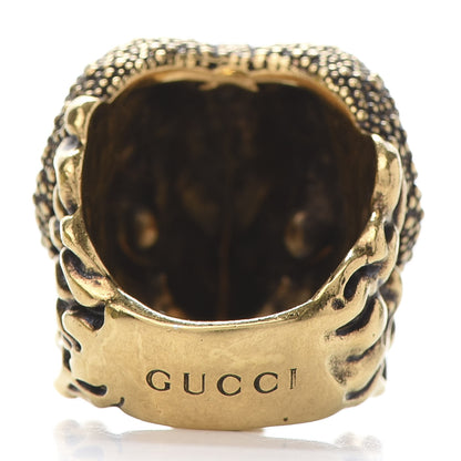 Gucci Metal Aries Ring L Aged Gold 4 of 6