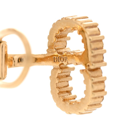 Christian Dior Crystal Clair D Lune Clip On Earrings Gold 4 of 5