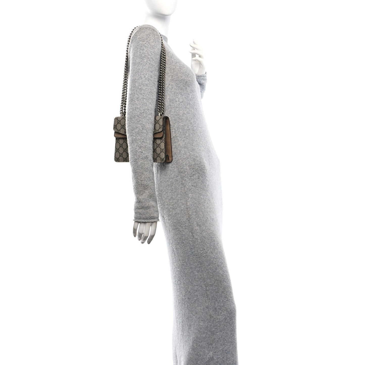 GG Supreme Monogram Mini Dionysus Shoulder Bag Taupe