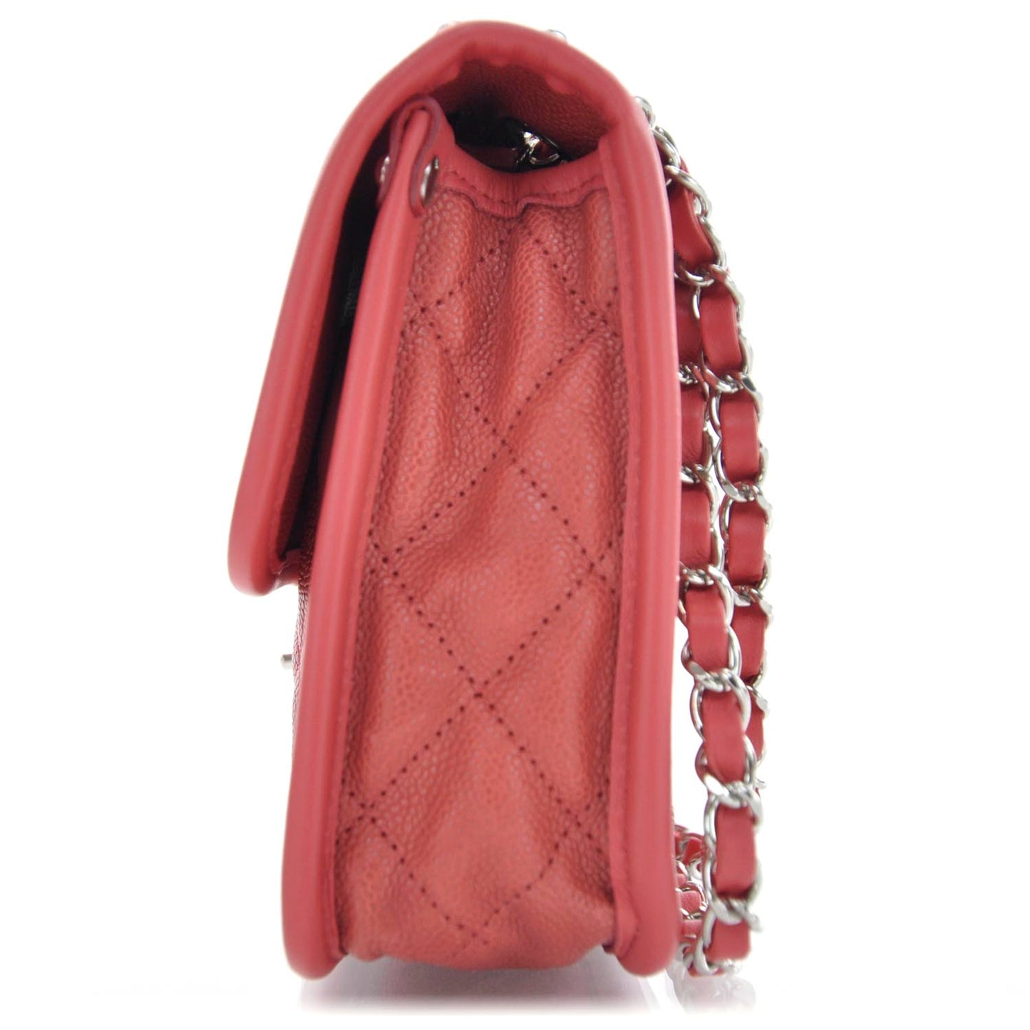 Suede Calfskin French Riviera Flap Red