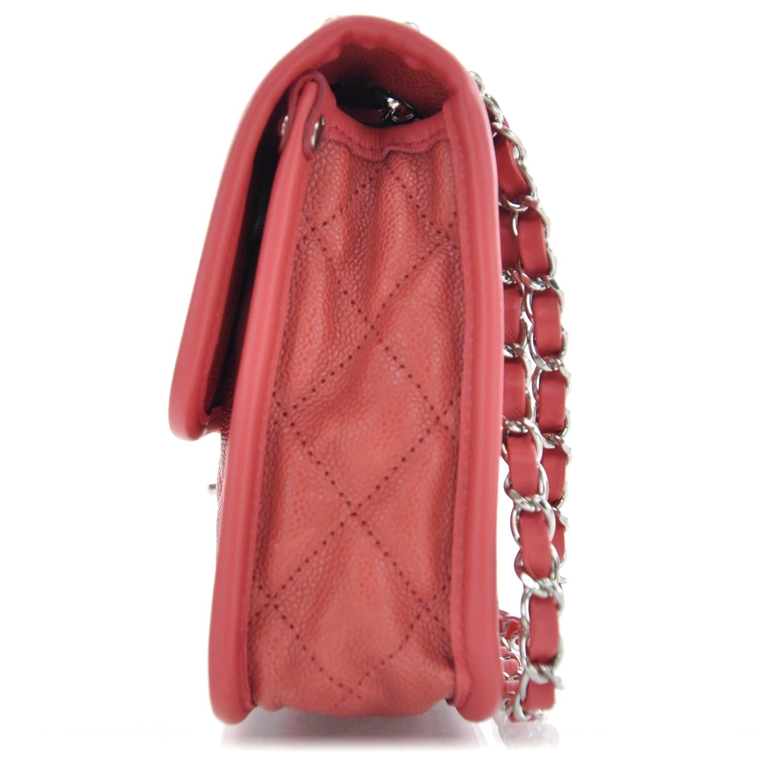 Chanel Suede Calfskin French Riviera Flap Red 4 of 12